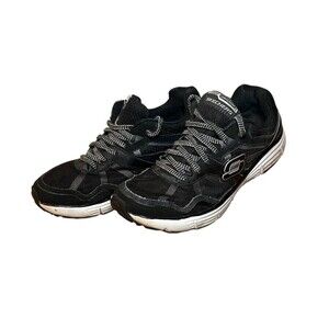 Skechers Alignment Athletic Training Shoe Womens Size 8.5 11642 Black White